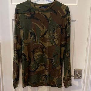 Ralph Lauren Polo Mens/Women’s Camo shirt LS small